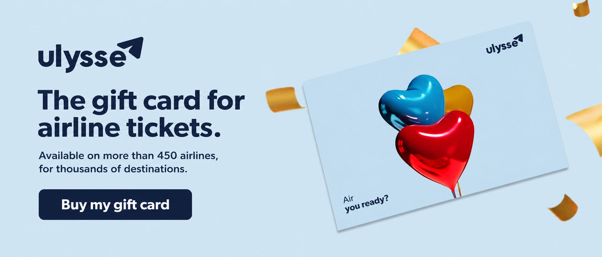 Gift card to buy an airline ticket